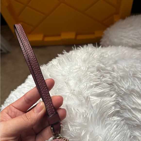 Coach Pink Leather Wristlet - Picture 5 of 5
